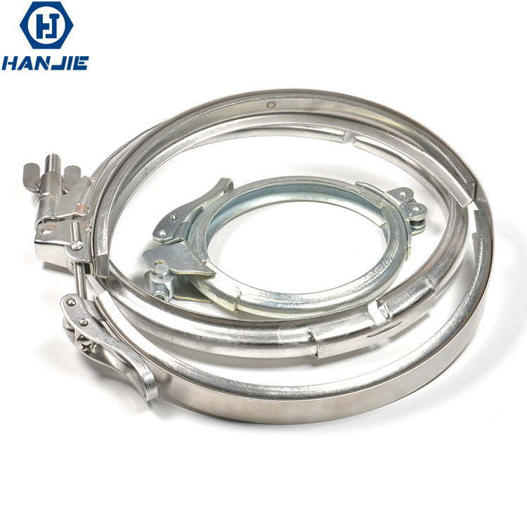 Hanjie Supply High Quality Stainless Steel SS316 SS304 Standard Latch and Quick Release V Band Pipe Clamp