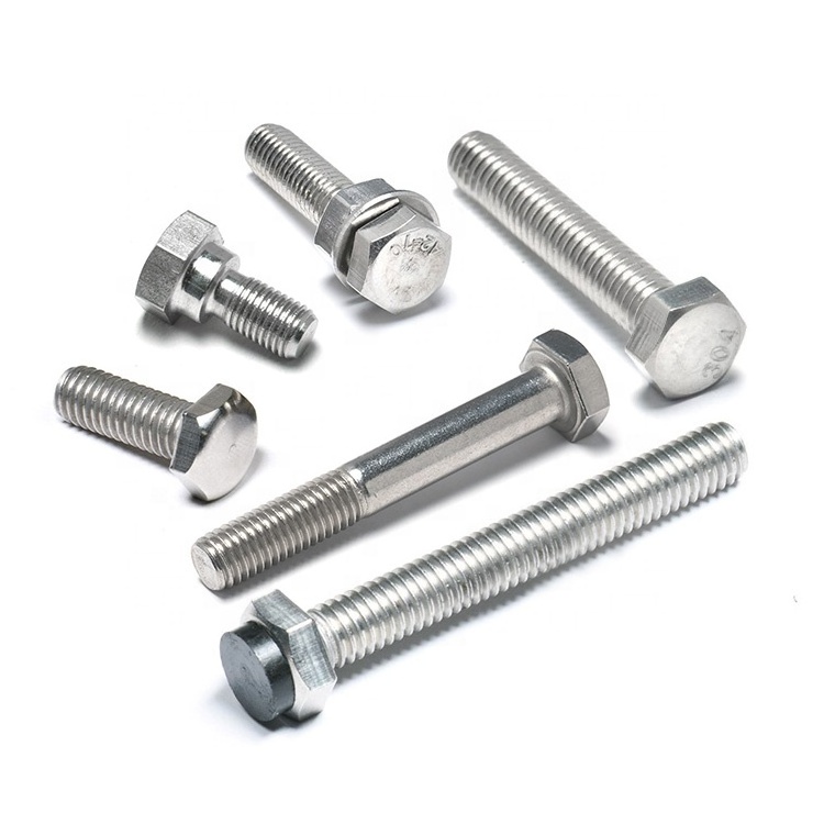 High  Quality Hex Bolt Stainless Steel or Carbon Steel M1.6-M52 Smooth Surface Precision Thread Hexagon Bolt