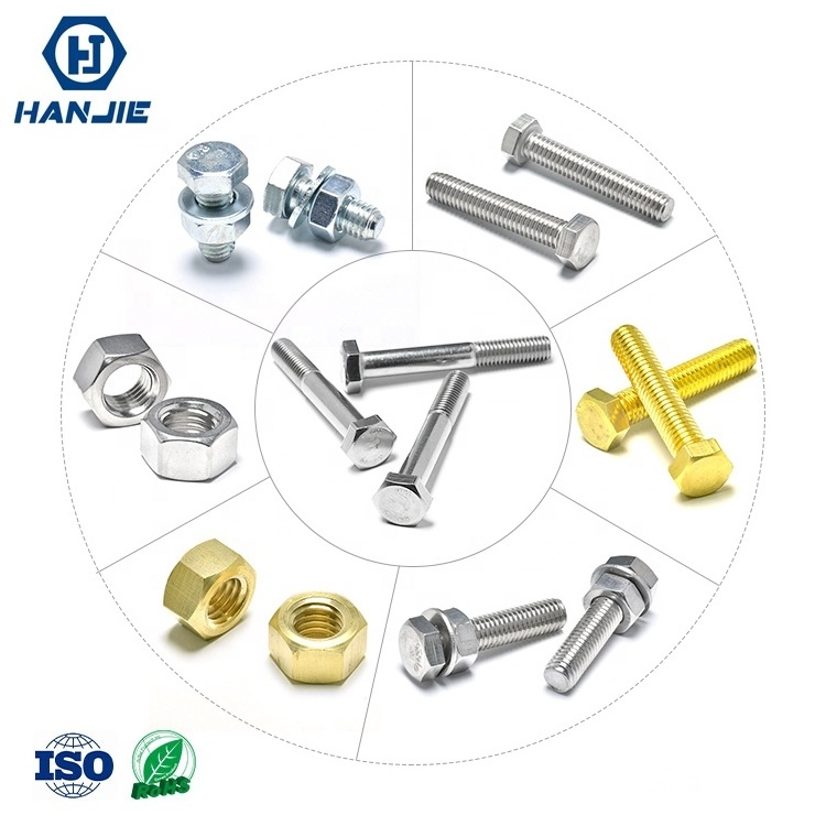 Hot Sale SS316 Grade 8.8 10.9 Din 930 M5 M6 M9 Hot Dip Galvanized Carbon Steel Aluminum Hex Bolts