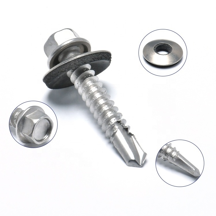 High precision polycarbonate roofing screw self drilling screws