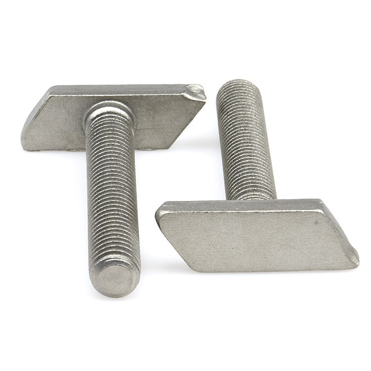 Customized Stainless Steel M6 M8 M10 T Head Bolt Parallelogram T Shaped Bolts