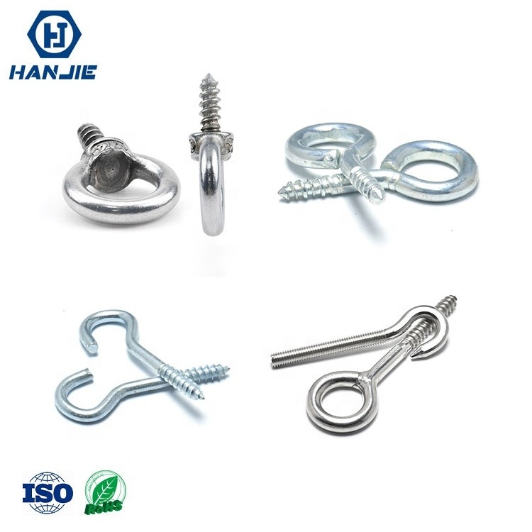 Factory DIN580 M3.5 Stainless Steel Lifting Eye Nuts Bolt 316 304 Screw for Wood