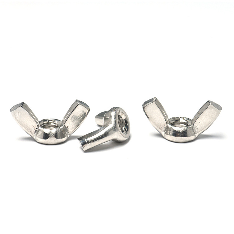 Wing Nuts 304 316 Stainless Steel Wing Nuts Fasteners Source Factory Parts Butterfly Bolt and Nut screw  Wing