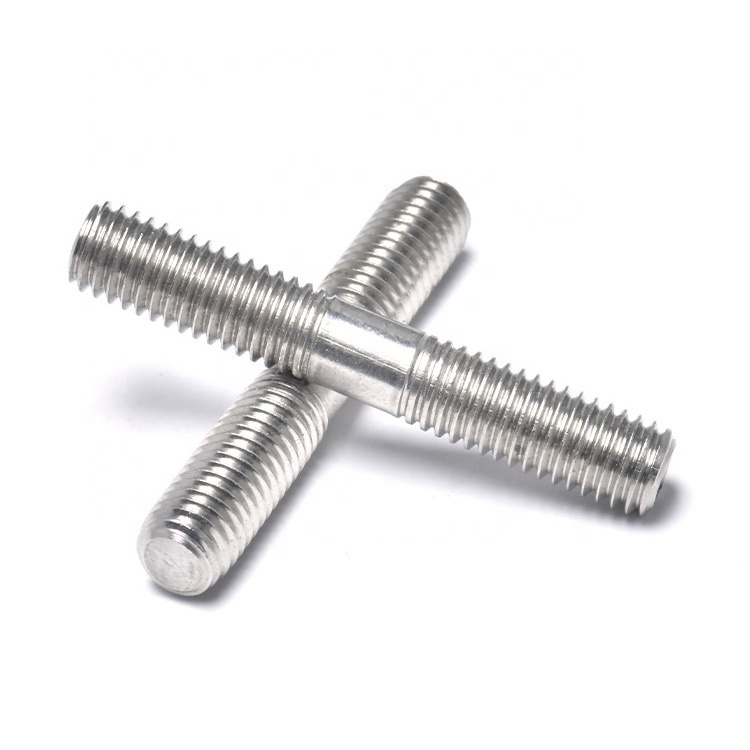 Hanjie Supply SS 304 Stainless Steel M6 M8 M10 Single And Double Threades End Bolt Stud