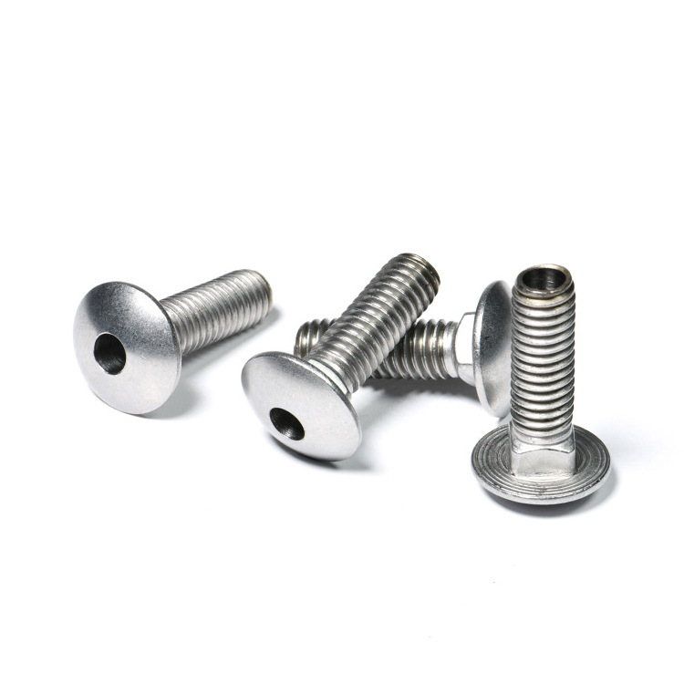 Zinc Plated or Stainless steel Smooth Surface High Quality Hollow Carriage Bolts