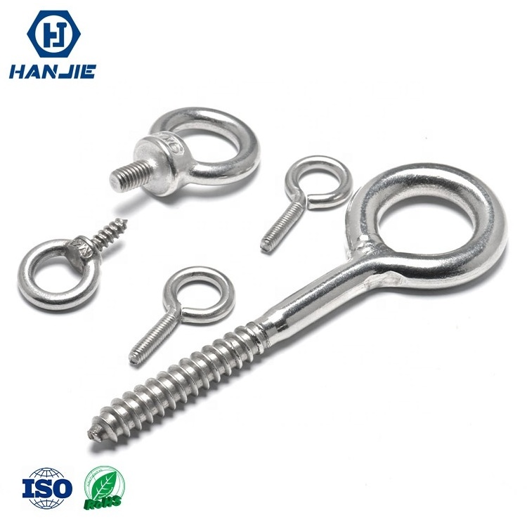 Factory DIN580 M3.5 Stainless Steel Lifting Eye Nuts Bolt 316 304 Screw for Wood