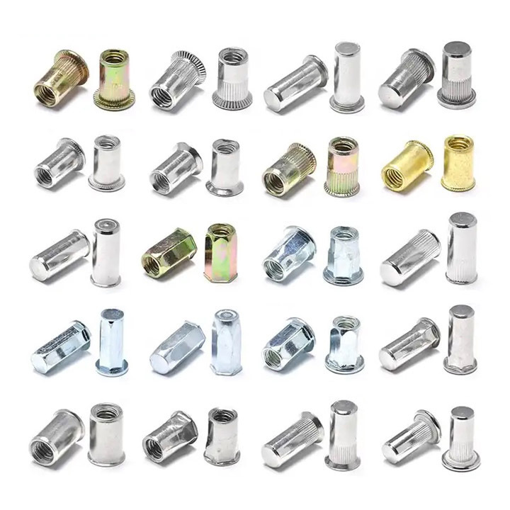 CSK Flat Reduced  Head hex Stainless Steel blind Rivet Nuts with Open and Close End