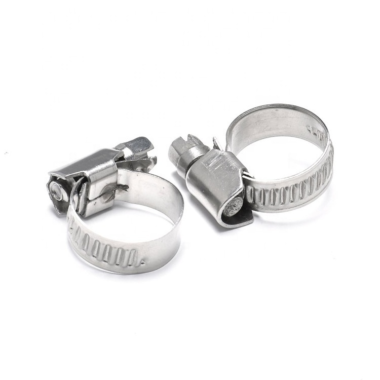 Factory price high pressure metal handle stainless steel 304 316 strong type Throat Hoop hose clamps