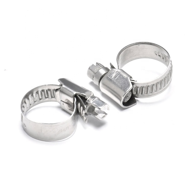 Factory price high pressure metal handle stainless steel 304 316 strong type Throat Hoop hose clamps