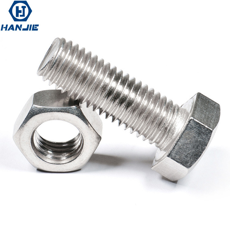 Hot Sale SS316 Grade 8.8 10.9 Din 930 M5 M6 M9 Hot Dip Galvanized Carbon Steel Aluminum Hex Bolts