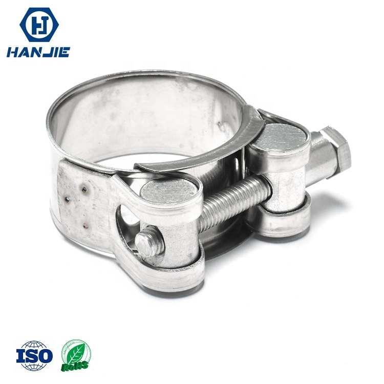 Stainless Steel 201 303 304 316 European Type High Pressure Heavy Duty T-Bolt Hose Clamp