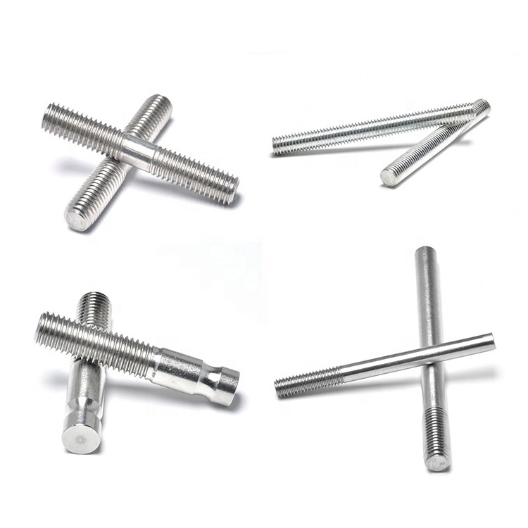 Hanjie Supply SS 304 Stainless Steel M6 M8 M10 Single And Double Threades End Bolt Stud