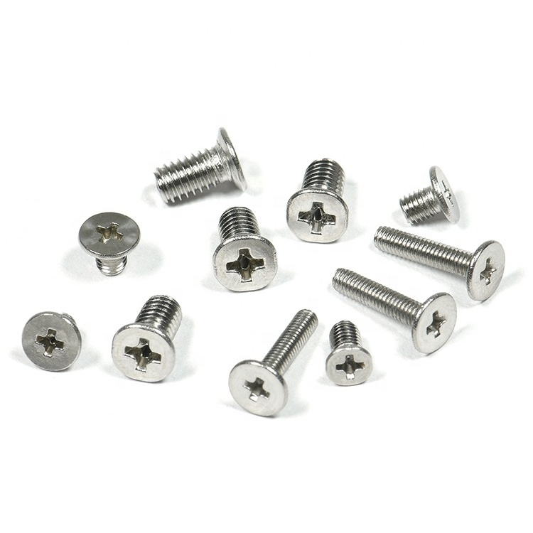 DIN 965 Machine Screw Stainless Steel 304 M3 M4 M8 Flat Countersunk  Cross recessed head Machine Screw