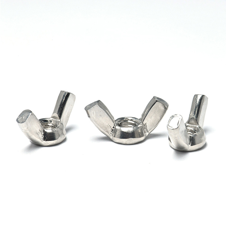 Wing Nuts 304 316 Stainless Steel Wing Nuts Fasteners Source Factory Parts Butterfly Bolt and Nut screw  Wing