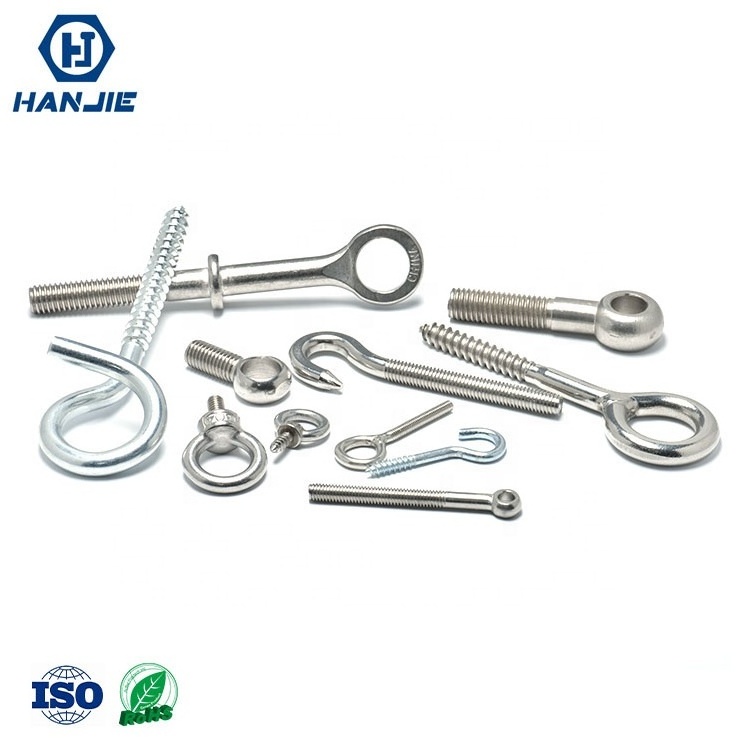 High Quality Metal SS304 M6 M8 Hook Lifting Self Tapping Screw Swing Anchor Eye Bolts