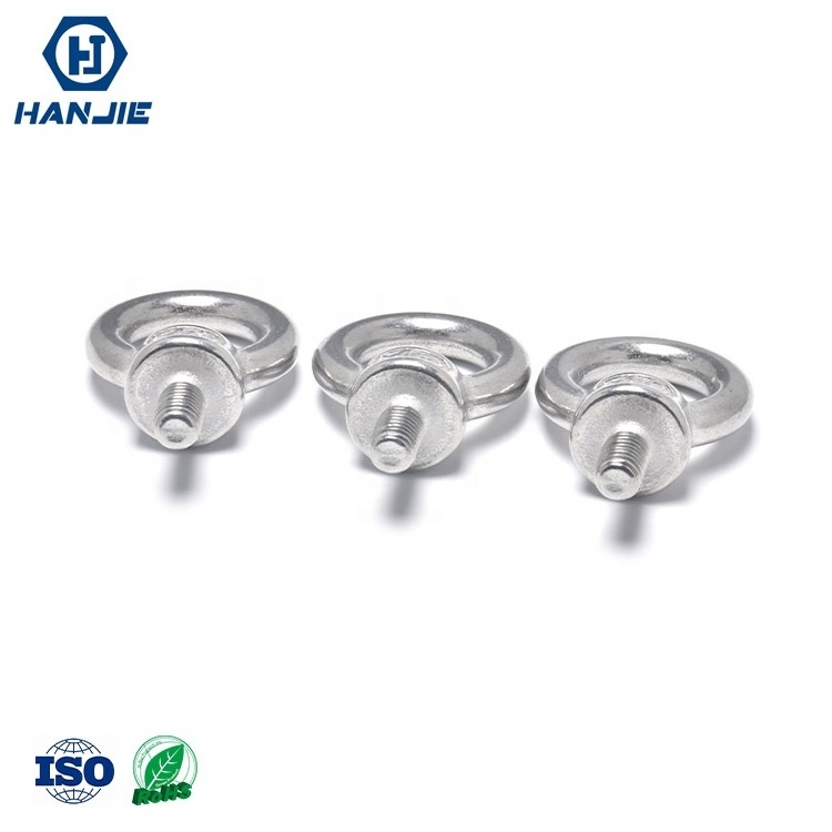 Hanjie Stainless Steel 304 316 M6 M8 M10 DIN 580 582 Lifting Eye Bolt with Nut