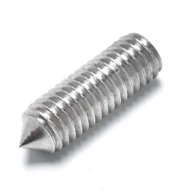 Supply High Quality 18-8 Steel A2 A4 DIN914 Cone Point Hex Socket Grub Screws