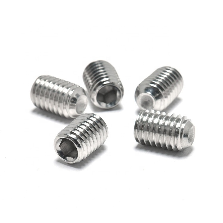 DIN913 DIN915 DIN44  M3 stainless steel 316 hexagon hex socket grub set screw