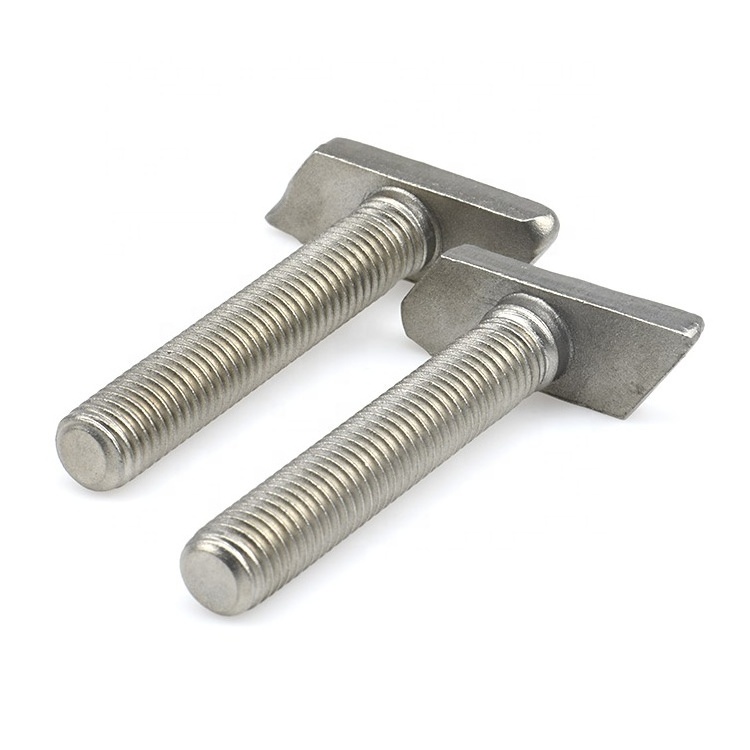 Customized Stainless Steel M6 M8 M10 T Head Bolt Parallelogram T Shaped Bolts