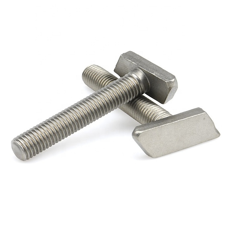 Customized Stainless Steel M6 M8 M10 T Head Bolt Parallelogram T Shaped Bolts