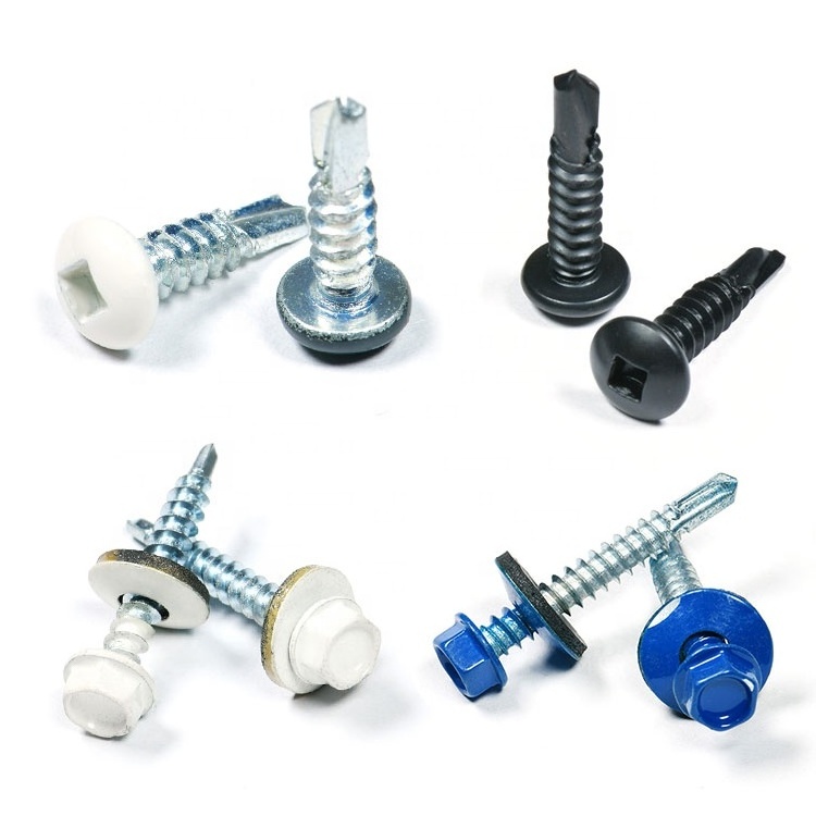 SS304 410 Modified Truss Wafer Phillips hex Head Tek Roofing Self Drilling Screws for Sheet Metal