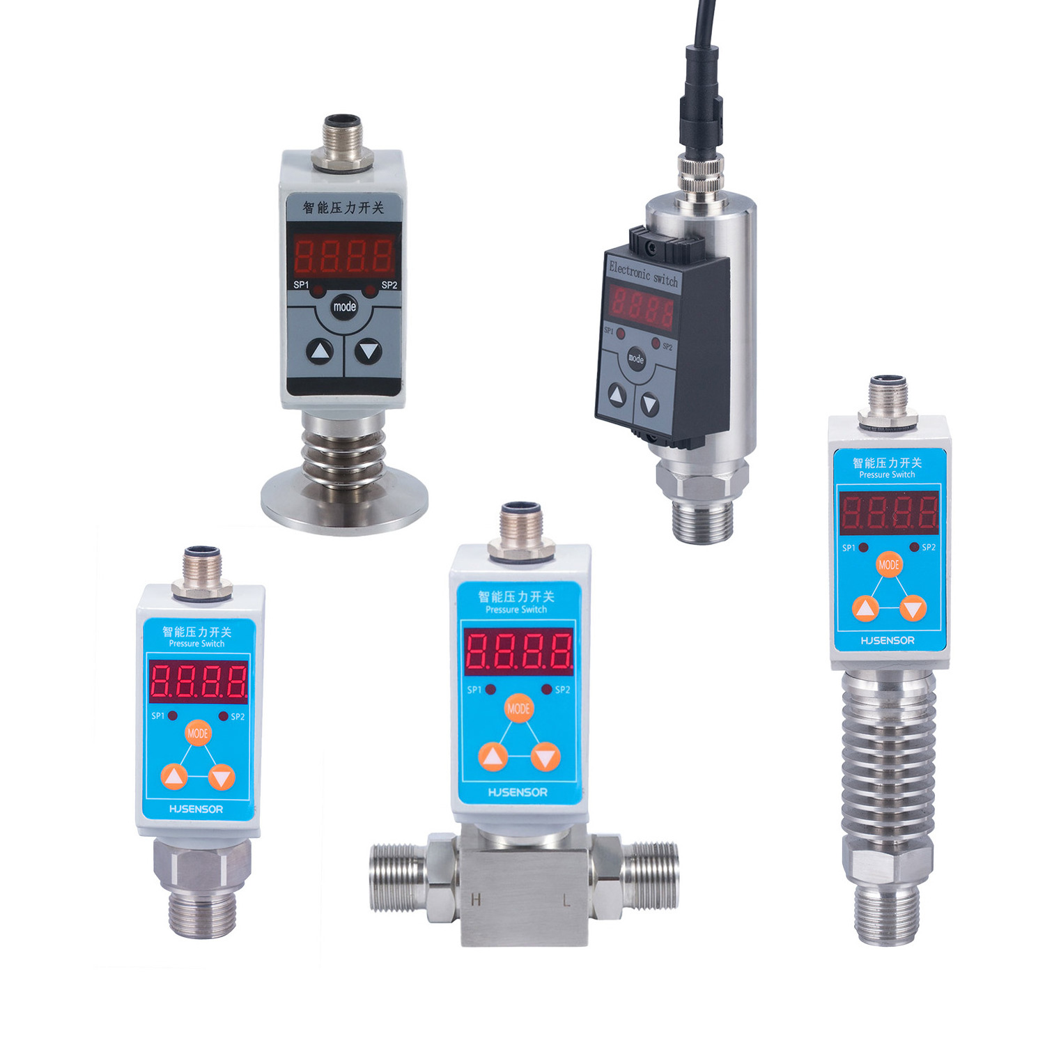 Hjsensor Chemical Industry Intelligent Digital Water Pressure Switch Electronic Pressure Controller Water Pressure Switch