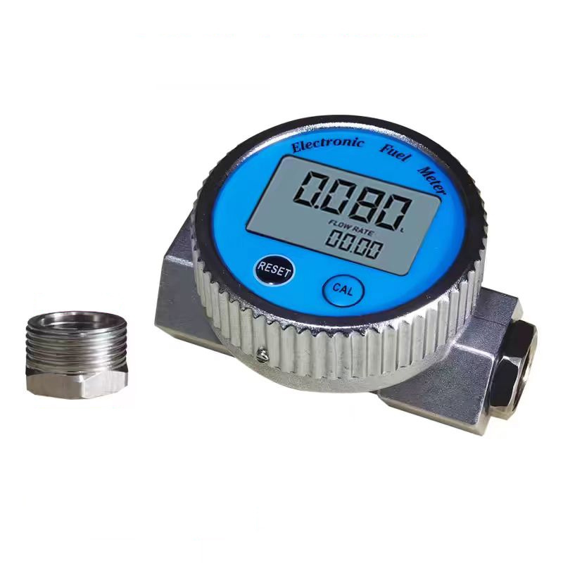 HIGHJOIN Stainless Steel Water-proof Flowmeter Diesel Fuel Oil Flow Meter Electronic Digital Turbine Fuel Flow Meter