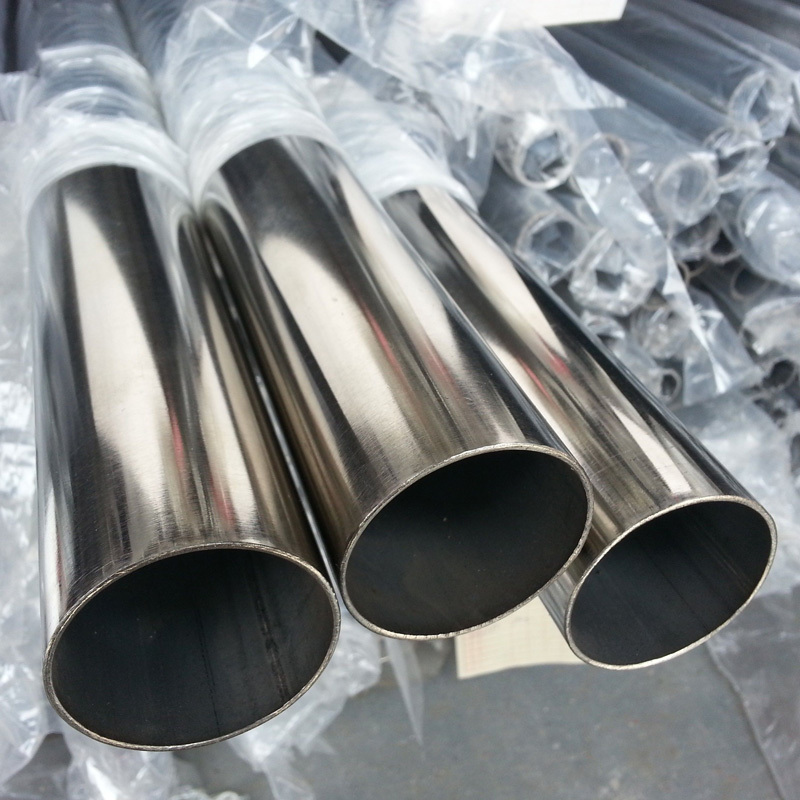 Good quality 201 grade 304 welded stainless steel round seamless pipe 4 inch  price per foot