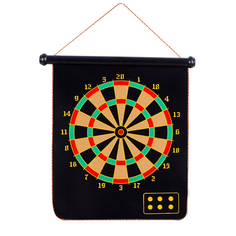 17 inch safety double sided magnetic dartboard set for kids