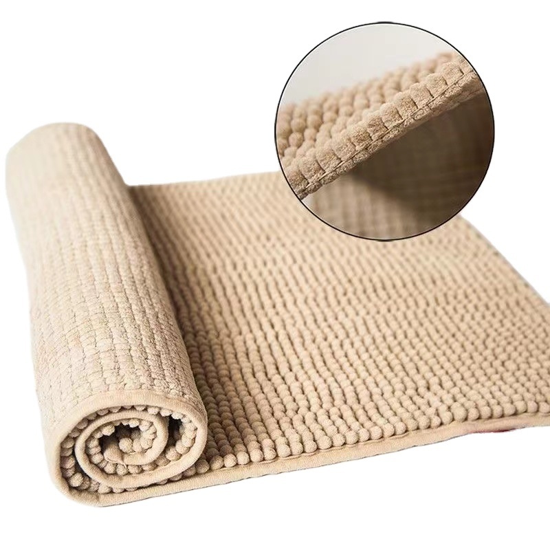 Bathroom Luxury Chenille Bathroom Rug Mat Extra Soft Microfiber bath rugs for bathroom non slip bath mats