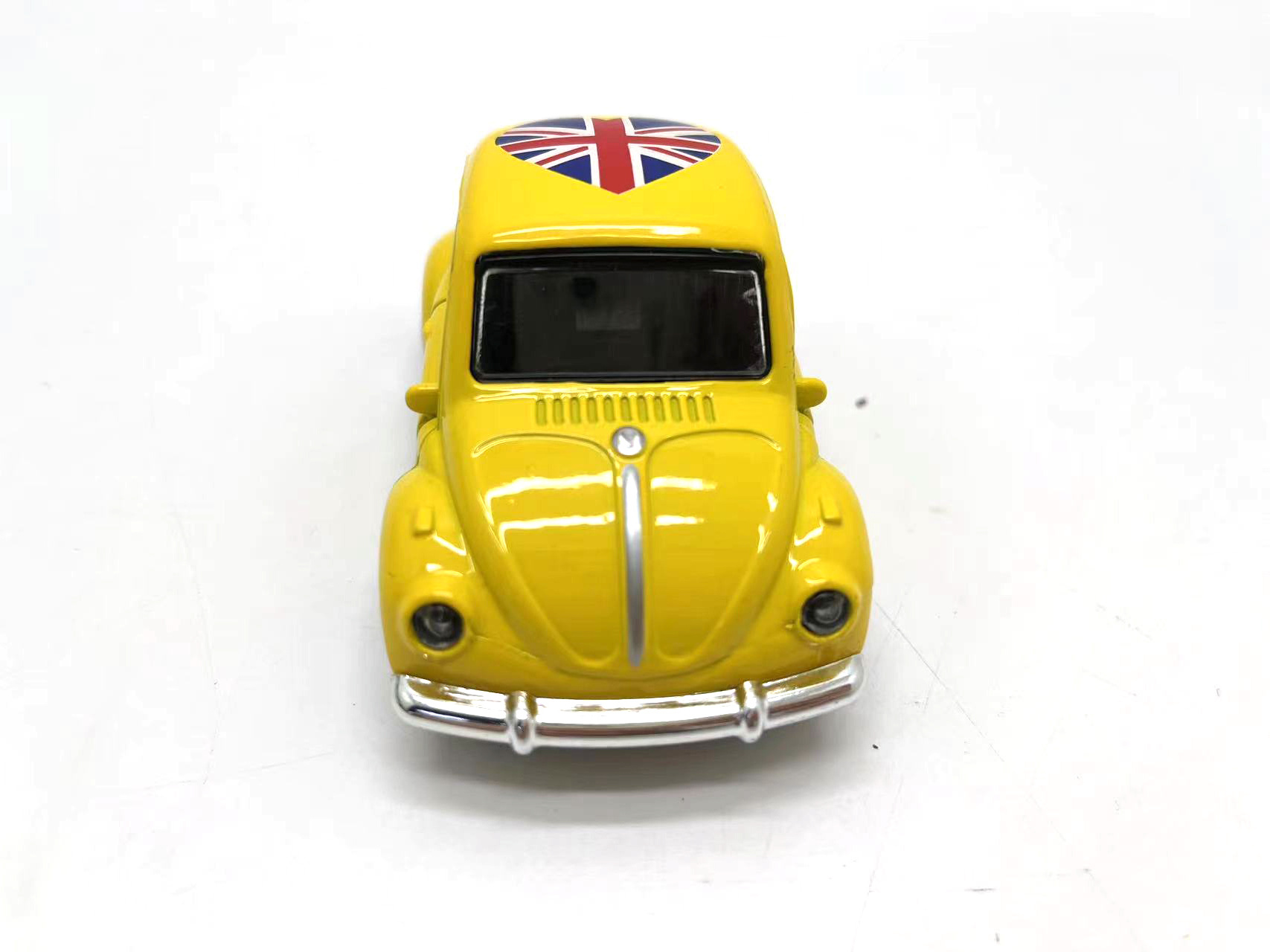 Hot selling 1:32 opening doors pull-back mini kids toys Beetle alloy diecast car with printed pattern