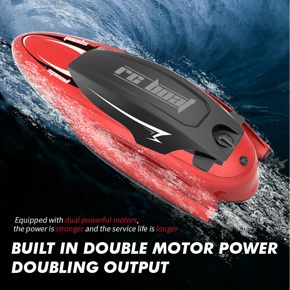 New Product Double Motor 2.4G High Speed Remote Control Speedboat Toy Rc Ship Toys Rc Boat For Sale