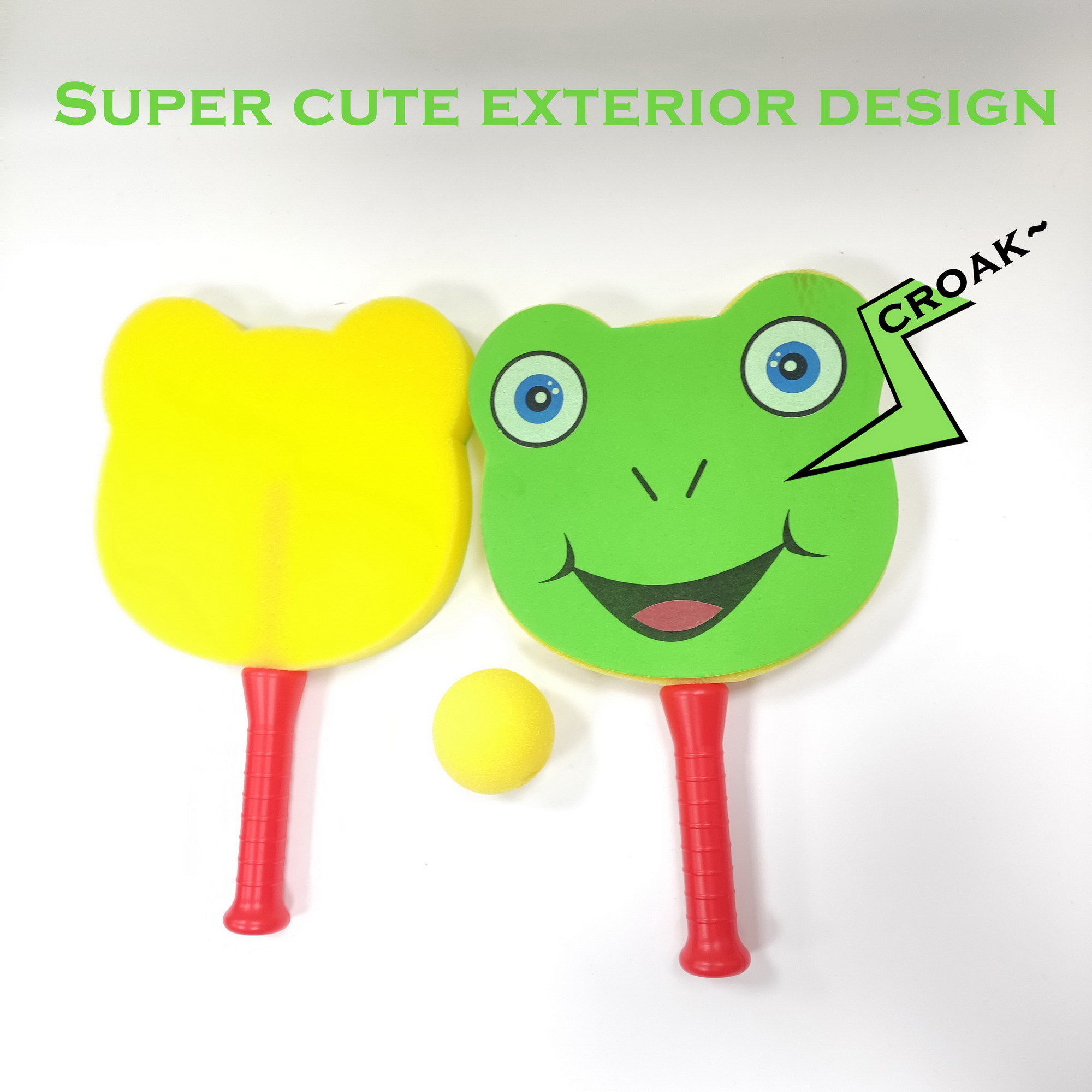 Wholesale Custom Design High Quality Cartoon Sponge Beach Tennis Racket Indoor Outdoor Sport Toy