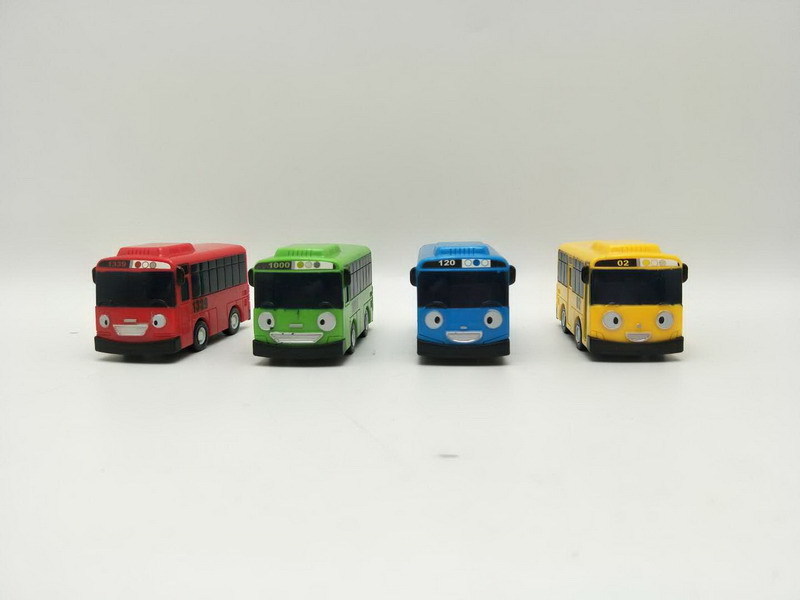 plastic the little model small kid bus mini toy car tayo taxi diecast model car