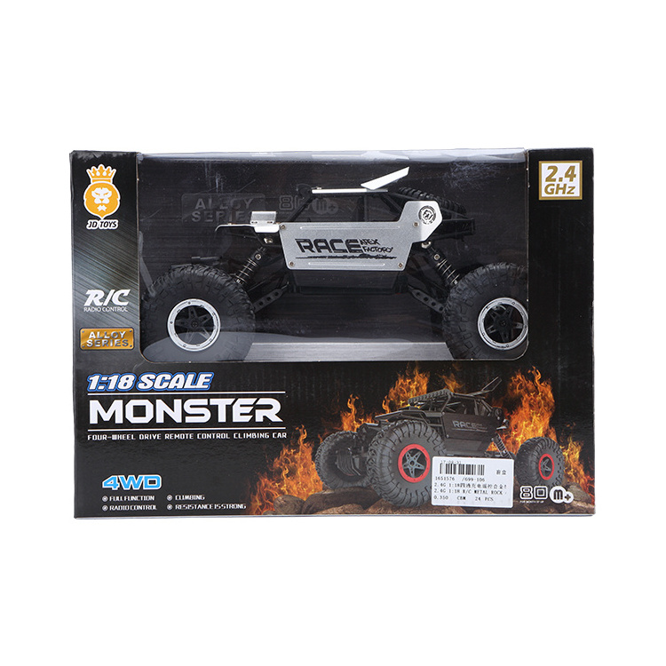 2.4GHZ 4WD High Speed Racing RC Car Off-Road Vehicle 1:18 Remote Control MONSTER Truck for Kid