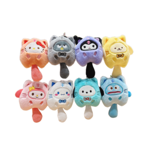 wholesale Sanrio 15cm toys pendant claw machine doll small bag hanging decoration plush keychains