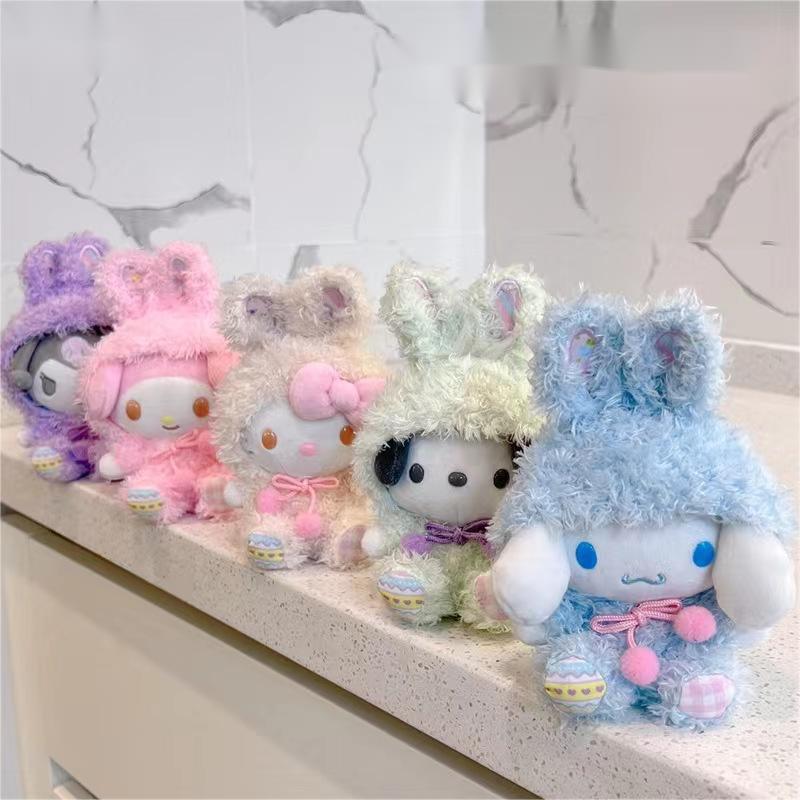 Wholesale bulk Set Sanrio 15/30cm High Quality Gifts  Kawaii Kuromi Cinnamoroll Soft Plush Toy