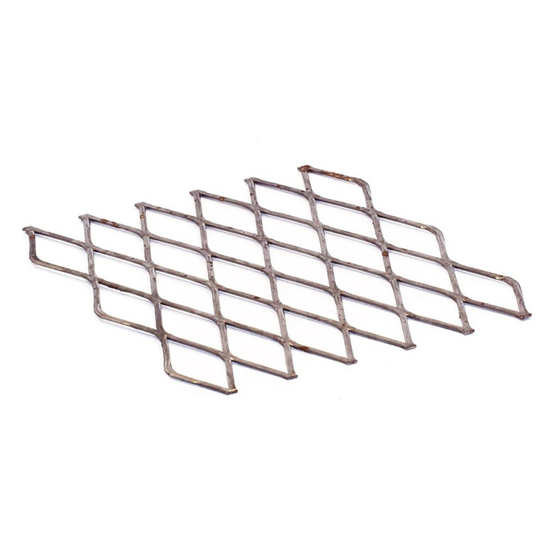 flattened 3/4 #9 galvanized stainless steel grid diamond expanded metal wire mesh