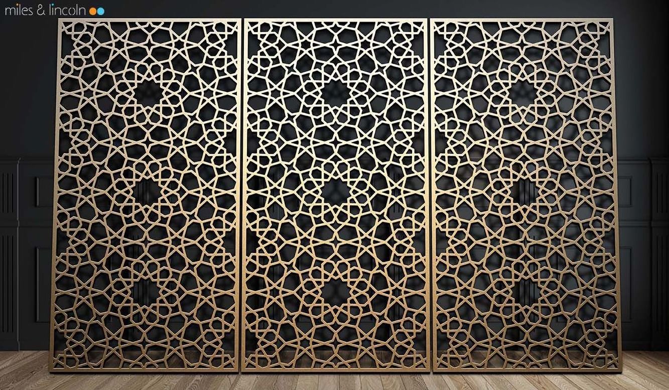 China laser cut metal screen factory stainless steel folding partition