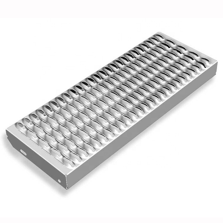 3-Diamond Galvanized Perforated Metal Safety Grating Anti Slip Stair Nosing