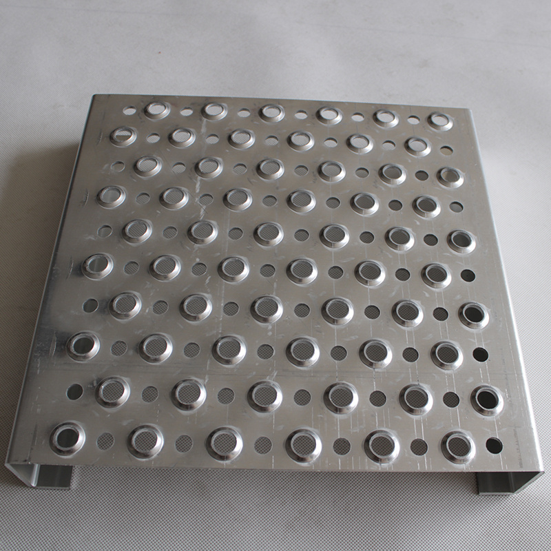 Traction tread plank grating Round Hole metal Anti Skid Plate for Perforated Metal Flooring Walkway