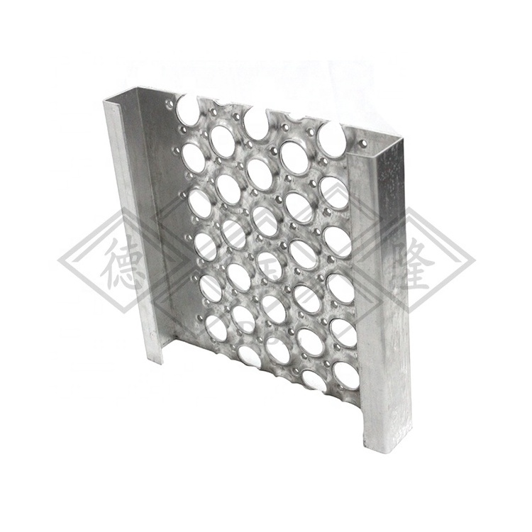 Light Weight Metal Galvanized Steel Plate Drainage Gutter with Stainless Steel Grating Cover for Walkway