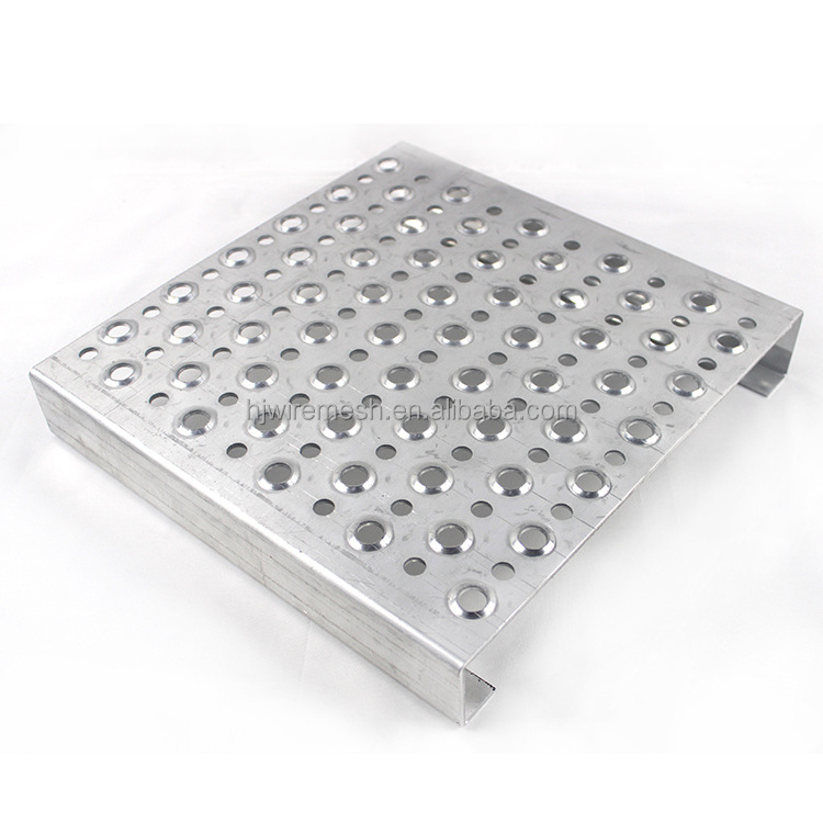 Perforated Metal Grip Strut Safety Grating Anti-Skid Plate in Steel Stainless Steel Iron for Walkway & Industrial Use