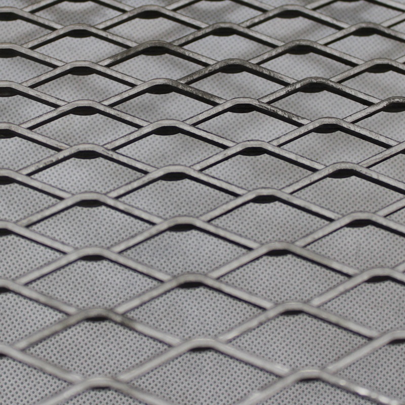 Pvc Coated PVDF Coated Platform Expanded Metal Mesh Fence Grating Diamond Shape Expanded Metal Mesh