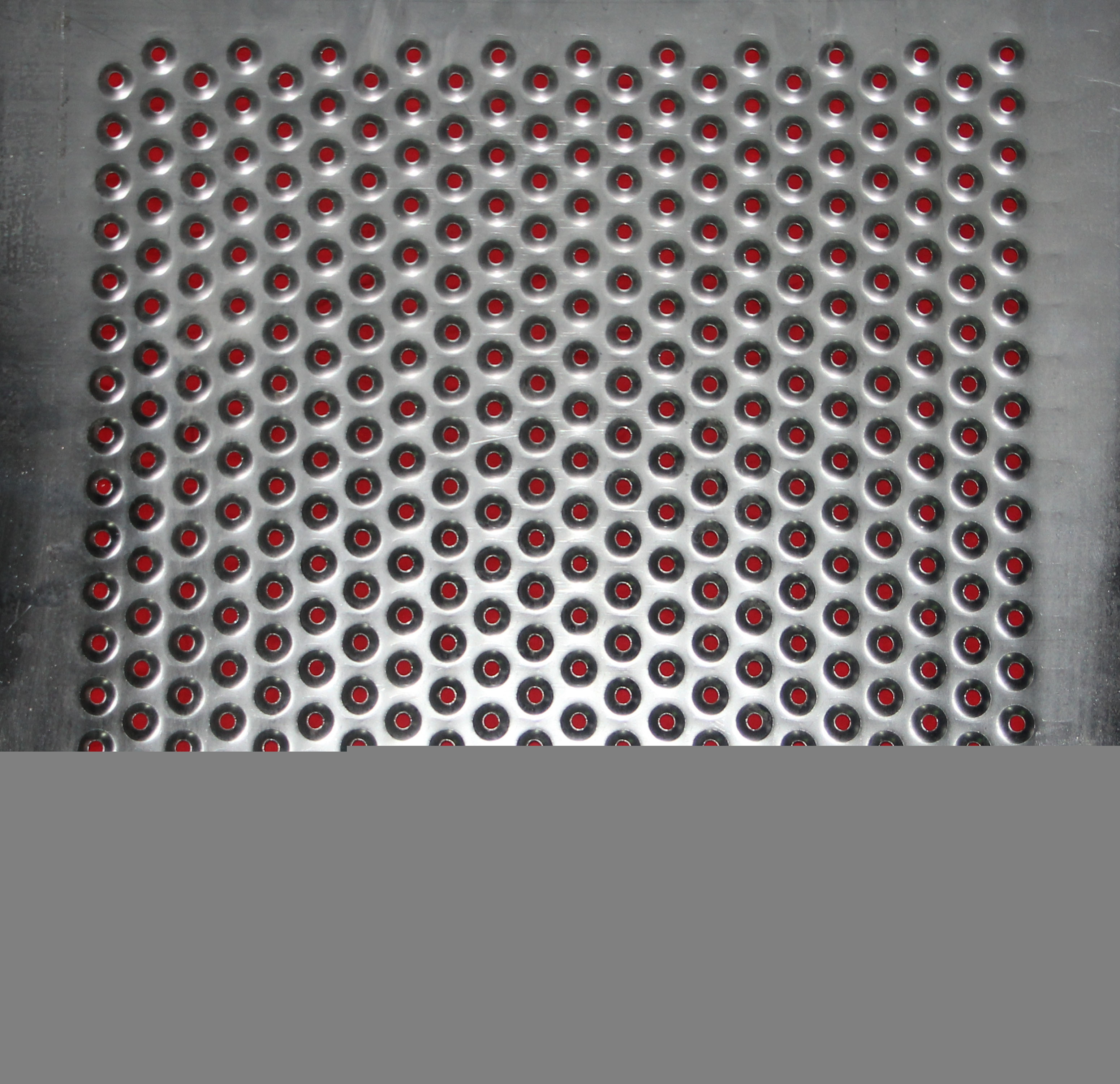 louver hole perforated patterned sheet metal air vent cover