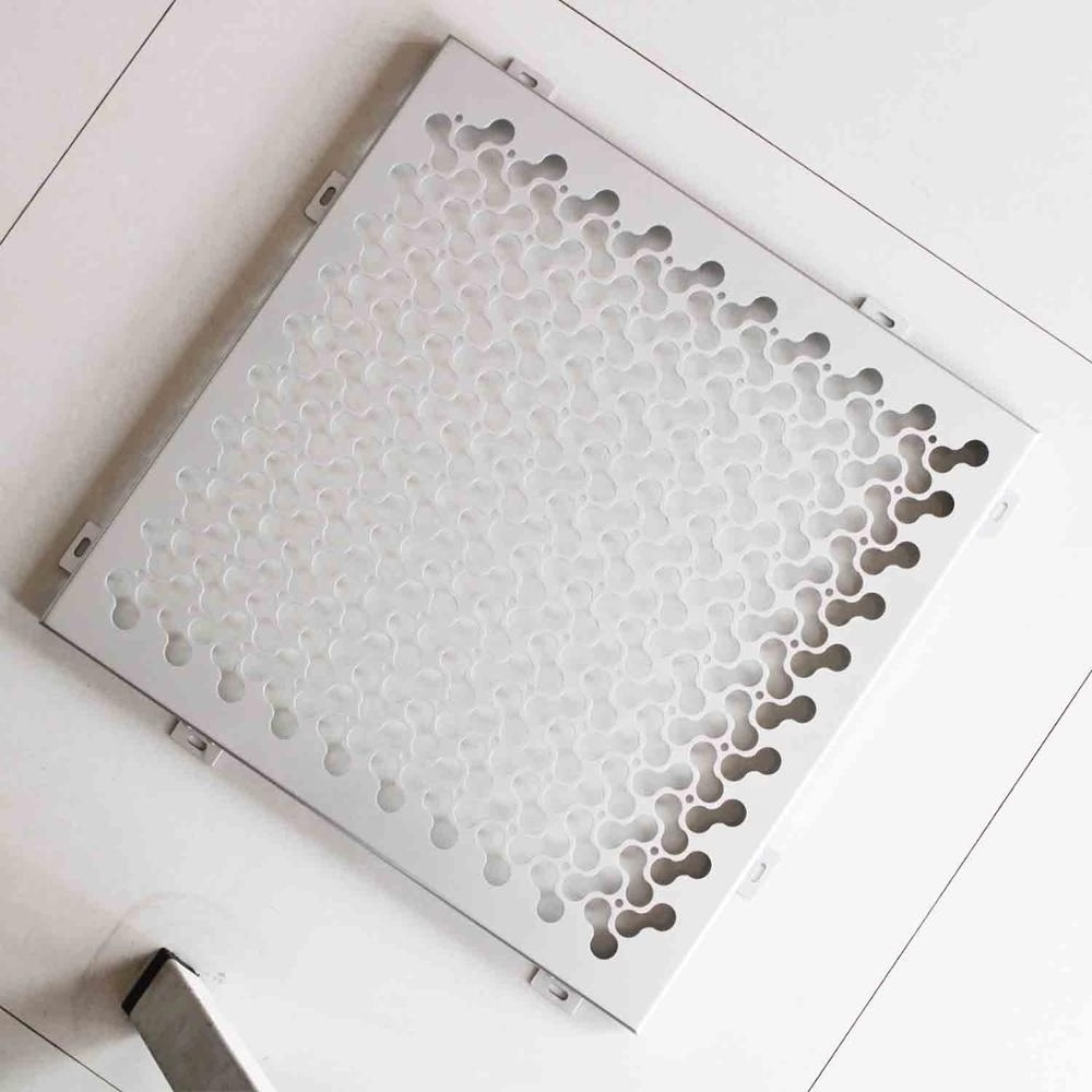 Architectural Decorative Aluminum 3.0mm Thickness Perforated Sheet Metal with Hooks for Ceiling