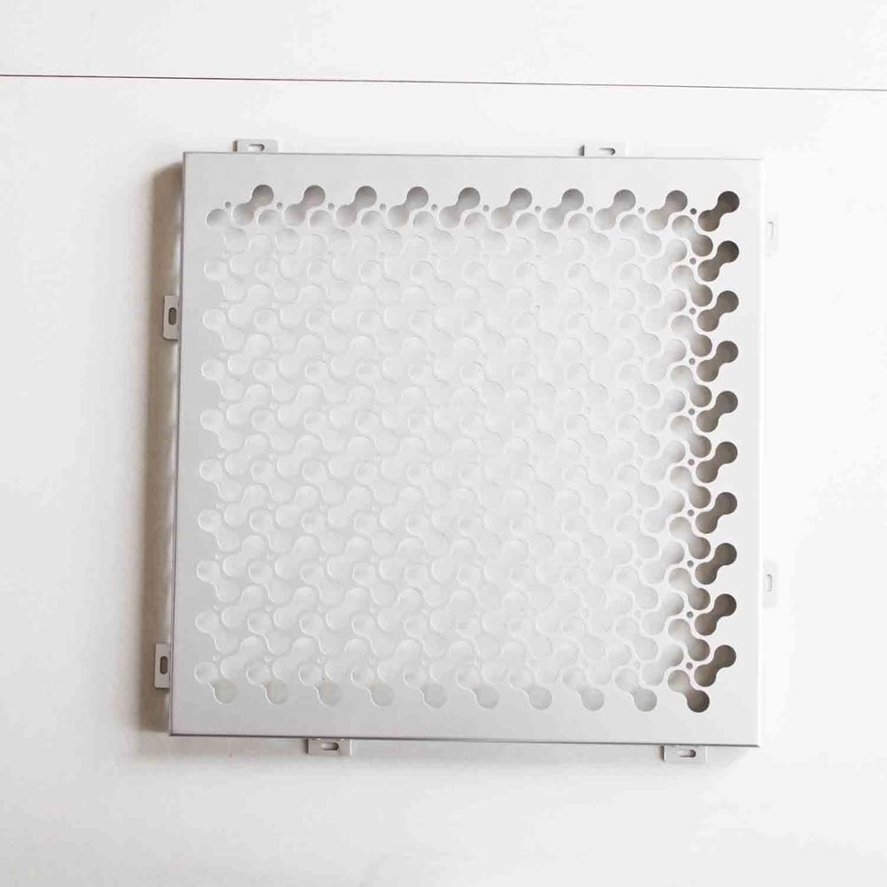 Architectural Decorative Aluminum 3.0mm Thickness Perforated Sheet Metal with Hooks for Ceiling