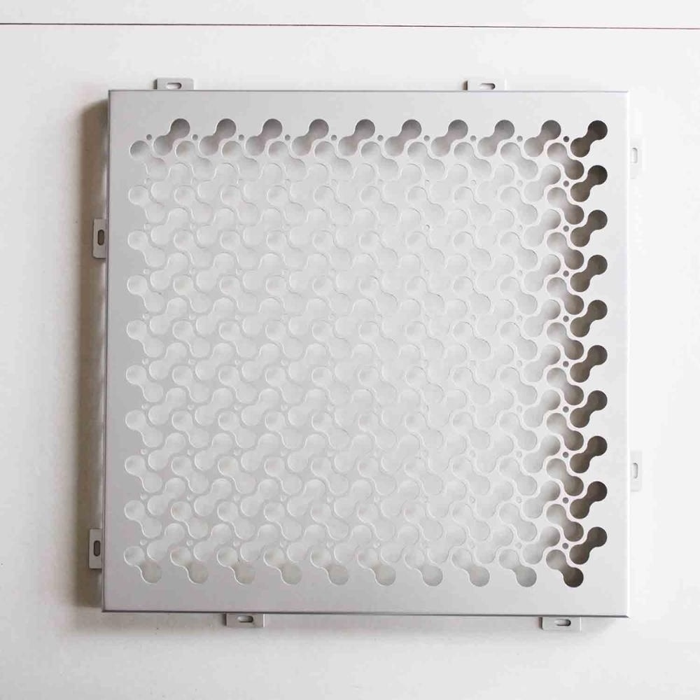 Architectural Decorative Aluminum 3.0mm Thickness Perforated Sheet Metal with Hooks for Ceiling