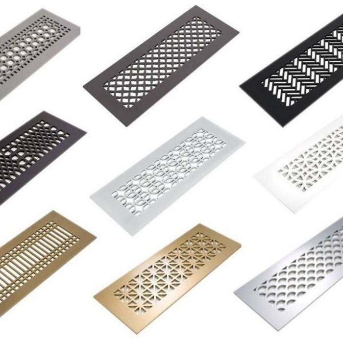 Custom Laser Cut Steel Metal Wall Grilles and Registers Floor Registers