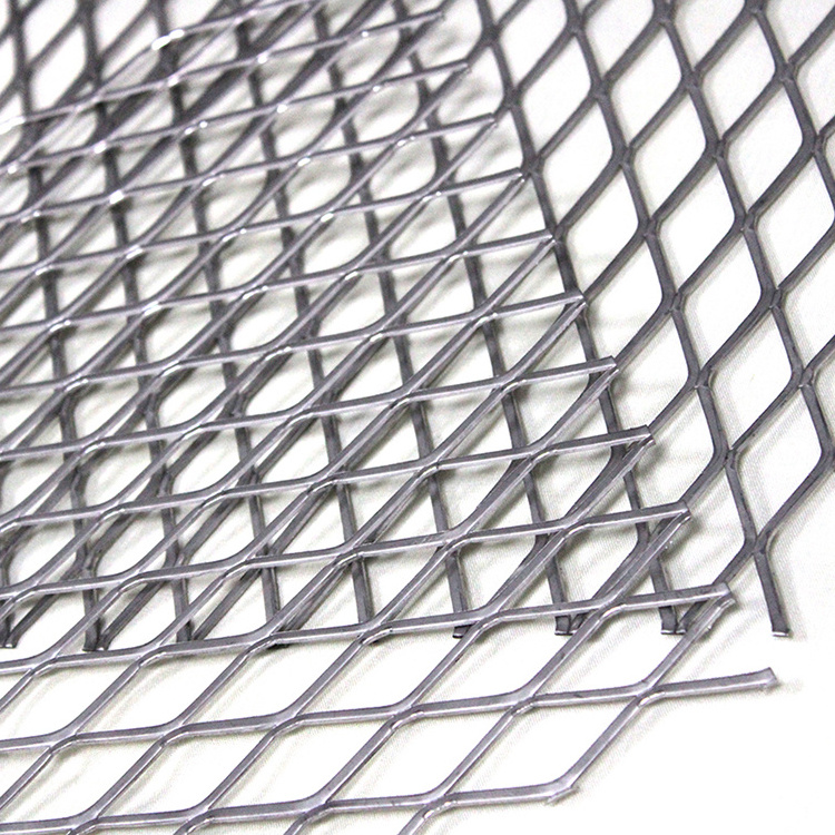 flattened 3/4 #9 galvanized stainless steel grid diamond expanded metal wire mesh